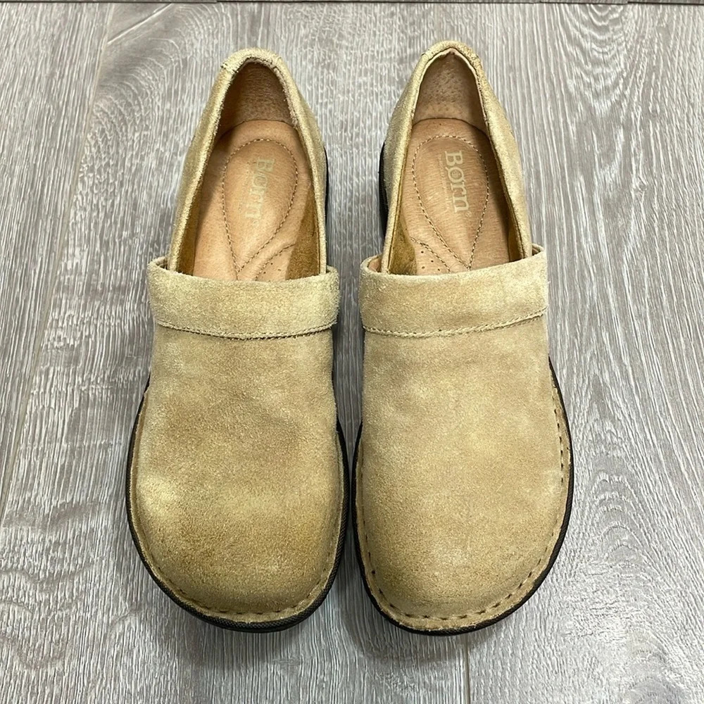 NWOT Born Toby Duo Style F36102 Mais Distressed Suede 7M